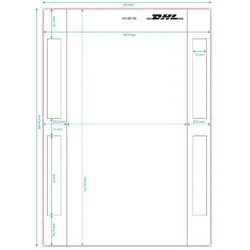 DHL 1.000 Etiketten Versandetiketten 910-300-700 DIN A5 selbstklebende Aufkleber