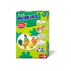 6 erste Puzzles – Bauernhoftiere