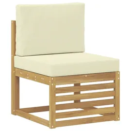 vidaXL Outdoor-Sofagarnitur 4-tlg. Weiß/Creme