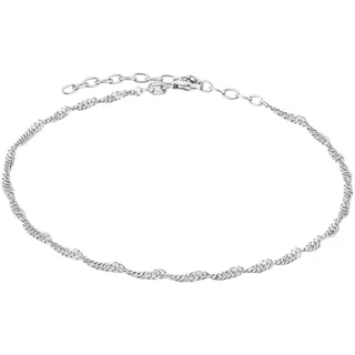 Fußkette MODABILÉ "Schmuck Geschenk Silber 925 Körperschmuck Singapore", silber (silberfarben), Fußkettchen, Silber 925 (Sterlingsilber)