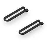 Alberts 834463 Regalträger Gina Regalhalter wahlweise in verschiedenen Trendfarben-Regalwinkel als ein Paar oder einzeln-60 x 220 x 50 mm, schwarz