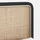 vidaXL Kopfteil mit Kopfteil Schwarz 100 x 55 x 3 cm Rattan 42011568