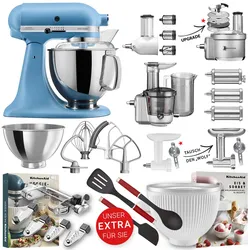 KitchenAid Küchenmaschine Artisan 5KSM175 Alleskönner-Set Samtblau