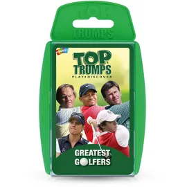 Top Trumps Golfers Classics Kartenspiel, Spielen Sie mit 30 der größten Golfer einschließlich Seve Ballesteros, Betsy King, Tiger Wood, Ben Hogan, entdecken Sie neue PGA- und LPGA-Fakten, 2+ Spiel für