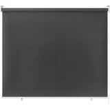 Froadp 140x140cm Außenrollo Sichtschutzrollo mit Reflektierende Thermofunktion Kunststoffbeschichtung Senkrechtmarkise Außen Vertikalmarkise Fensterrollo für Balkon Terrasse Garten (Anthrazit)