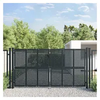 vidaXL Gartentor Anthrazit 300x150 cm Stahl