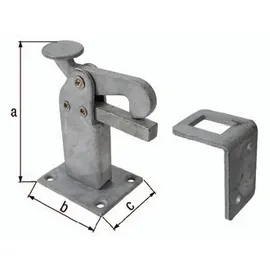 GAH Alberts Gartentor 95 x 65 mm Grau/Metall