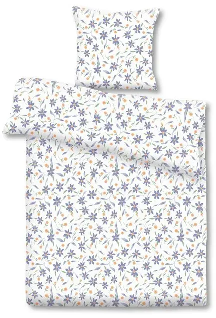 Betten Duscher Bettwäsche Madeira 135 x 200 cm Mikrofaser Weiß