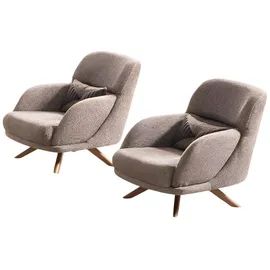 JVmoebel Loungesessel Polyester 86 x 82 x 85 cm Beige