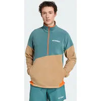 Adidas TERREX Multi Climawarm Fleece Oberteil atlantikblau|braun|orange XL
