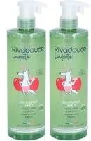 Rivadouce Gel Douche 3-En-1 Cerise Sur le Gâteau 2x400 ml