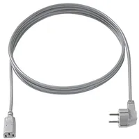 Bachmann Zuleitung H05VV-F 3G1.0mm2 gr, 3,0m, Typ 30/35 C13