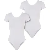 URBAN CLASSICS Organic Stretch Jersey Kurzärmeliger Body 2 Einheiten White 5XL