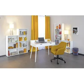Interlink Bücherregal Arco 3 60 x 30 x 145 cm Weiß