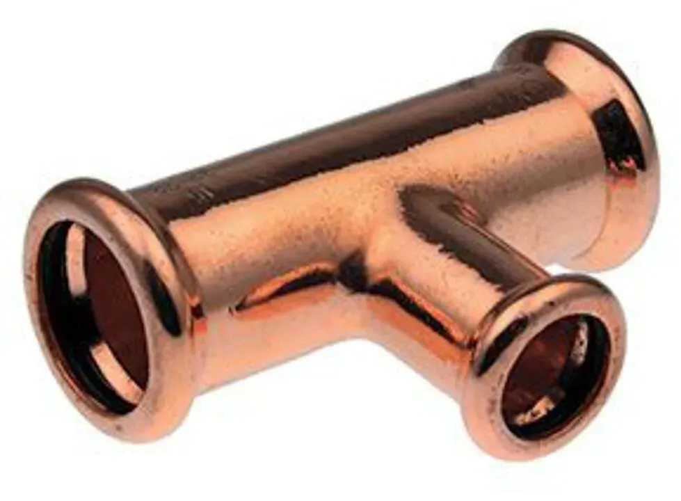 Logafix Kupfer T-Stück reduziert i/i/i 54x42x42 M-Kontur