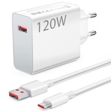 120W USB Ladegerät mit Typ C Ladekabel 1M für Xiaomi 14 Ultra 14T Pro 13T Pro 13 Pro 13,USB Netzteil Stecker Schnellladegerät Ladestecker Netzstecker Ladeadapter für Redmi Note 14 13 Pro Poco X7 Pro
