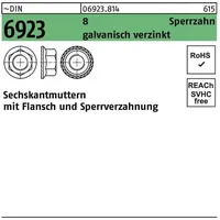Weyland steiner hwi Sechskantmutter mit Flansch DIN 6923 M