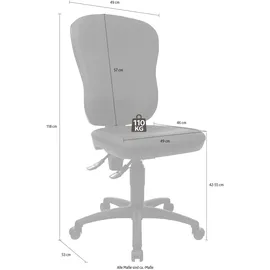 TOPSTAR Point 80 ohne Armlehnen schwarz / schwarz