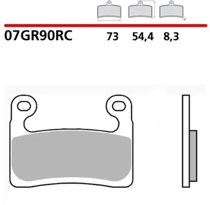 Brembo S.p.A. Carbon-Keramik Rennbremsbeläge - 07GR90RC