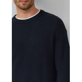 s.Oliver Strickpullover im Relaxed Fit mit Struktur - blau - XL