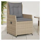 vidaXL Gartensessel 57,8 x 69,1 x 34,6 cm beige 2 St.