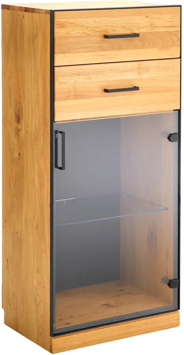 Linea Natura Vitrinenschrank RECHTS ADMIRAL - B/H/T ca. 55,00x122,00x40,00
