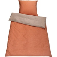 Setex Wendebettwäsche »Chambray«, mit Wendefunktion rot
