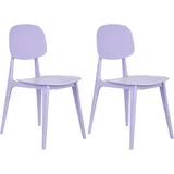 Gartenstuhl 2er Set KATTAVIA Violett