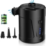 Elektrische Luftpumpe Für Luftmatratzen, Mini-luftmatratzenpumpe Mit 5000-mah-akku Für Boote, Aufblasbare Pools, Matratzen Und Camping