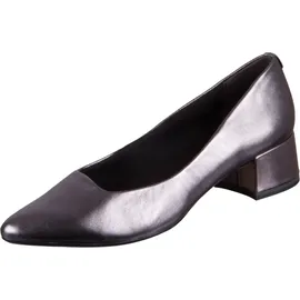 TAMARIS Damen Pumps Leder Blockabsatz bequem; Pewter, EU 37
