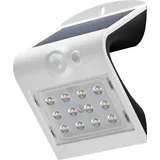 goobay LED Solar-Wandleuchte mit Bewegungsmelder, 1,5 W Weiß