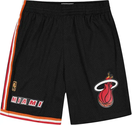 Mitchell and Ness NBA Miami Heat NBA Miami Heat Short Schwarz