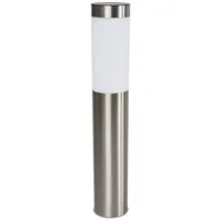 LINDBY Solarleuchte Edelstahl 61 cm 1-flammig spritzwassergeschützt grau