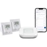 Homematic IP Set Raumklima AP + 2 Wandthermostate 2 St. Weiß