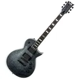 ESP LTD EC-401 QM STBLKS E-Gitarre See Thru Black (E-Gitarre, Mahagoni, Pao-Ferro, Griffbrett, Grover-Mechaniken), Gitarre, Schwarz