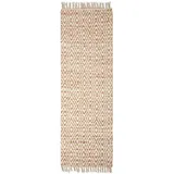 Homescapes Chindi-teppichläufer Sierra 66x200 cm, & Handgewebter Flickenteppich Naturfarben