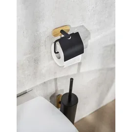 Wenko Toilettenpapierhalter in schwarz