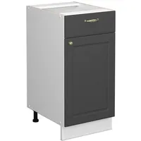 Vicco Midischrank Fame-Line Anthrazit-Gold/Weiß 40 x 82 cm ohne