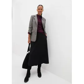 bonprix Midirock Damen Schwarz 38