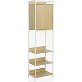 sweeek - Ankleidemodul mit 5 Regalen und 1 Tür