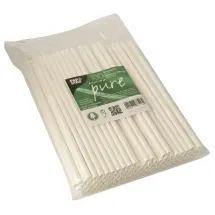 Papstar Trinkhalme 20 cm 100 St. Weiß