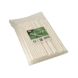 Papstar Trinkhalme 20 cm 100 St. Weiß
