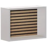 Proregal Wandregal Zebra 30 x 40 x 16 cm Eiche/Weiß