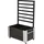 Plus Blumenkasten Cubic 87 x 50 x 130 cm Schwarz