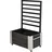 Plus Blumenkasten Cubic 87 x 50 x 130 cm Schwarz