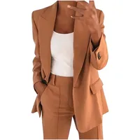 Blazer Damen Sportlich Hosenanzug Gutschein Elegant Business Anzug Set Hosenanzug Blazer Hose 2-teilig Anzug Karo Einfarbig Zweiteiler Sale Angebote Slimfit Festlich Sportlich Hosenanzug Streetwear - S