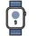 Apple Watch Series 9 GPS + Cellular 41 mm Aluminiumgehäuse silber, Sport Loop winterblau One Size