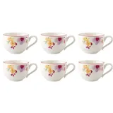 Villeroy & Boch Mariefleur Basic Espressoobertassen 6er Set bunt