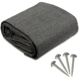 casa pura Vorzeltteppich 2,5 x 5 m 240 g/m2 HDPE - Grau