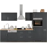 kochstation KS-Stockholm Küchenzeile 310 x 60 x 0 cm grau